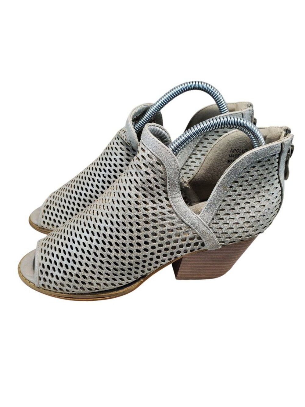 Corky's Shoes Womens Size 7 Gray Faux Leather Boutique Apollo Booties *Read*